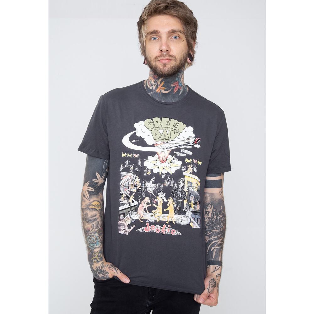 Green Day T Shirt Dookie Graphic Crew Neck Pullover Gray Size XL - Picture 1 of 6